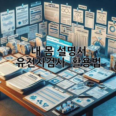 내 몸 설명서?! 🤔 유전자검사, 💯% 활용법!