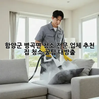 함양군 병곡면 청소 전문 업체 추천: 집 청소 꿀팁 대방출!